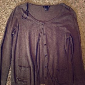 Brown cardigan
